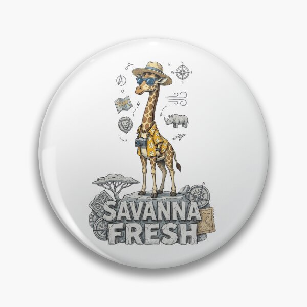 Artikelvorschau, Savanna Fresh Giraffe Adventure Shirt entworfen und verkauft von LittleLoopArt.