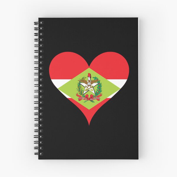 Item preview, Santa Catarina Brazil Flag Heart Heritage designed and sold by NTGUILTY.