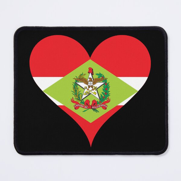 Item preview, Santa Catarina Brazil Flag Heart Heritage designed and sold by NTGUILTY.