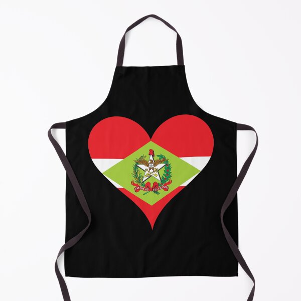 Item preview, Santa Catarina Brazil Flag Heart Heritage designed and sold by NTGUILTY.