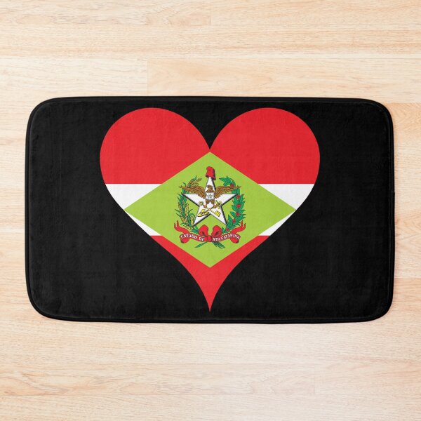 Item preview, Santa Catarina Brazil Flag Heart Heritage designed and sold by NTGUILTY.