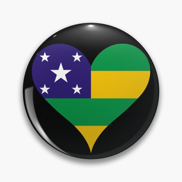 Item preview, Sergipe Brazil Flag Heart State Heritage designed and sold by NTGUILTY.