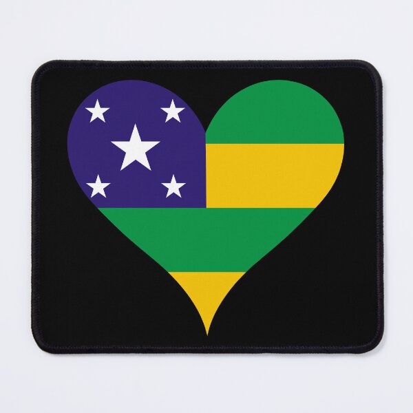 Item preview, Sergipe Brazil Flag Heart State Heritage designed and sold by NTGUILTY.