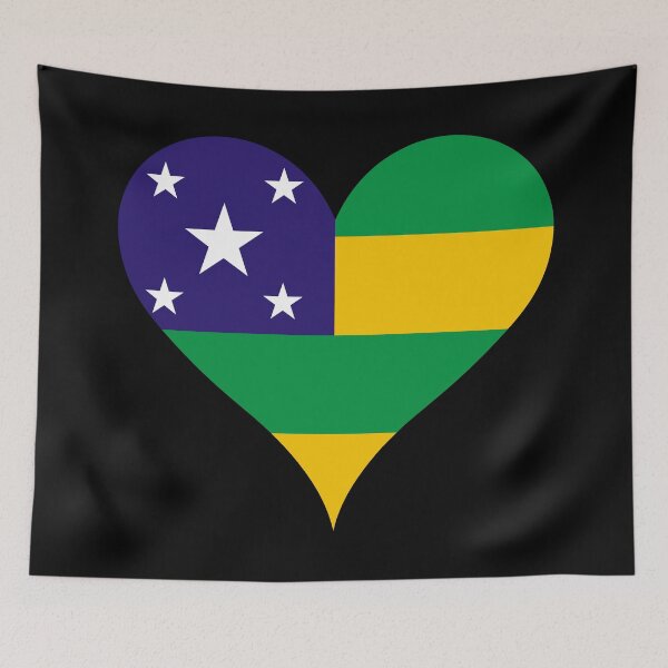Item preview, Sergipe Brazil Flag Heart State Heritage designed and sold by NTGUILTY.