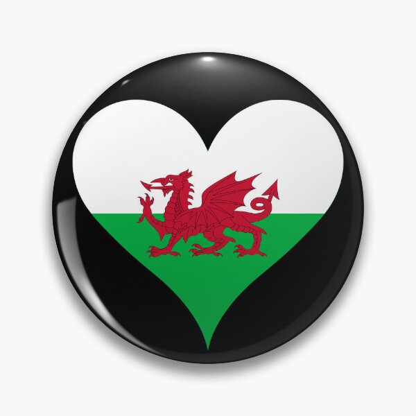 Item preview, Wales Flag Heart Red Dragon Heritage designed and sold by NTGUILTY.