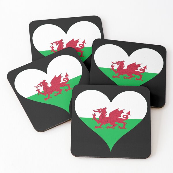 Item preview, Wales Flag Heart Red Dragon Heritage designed and sold by NTGUILTY.