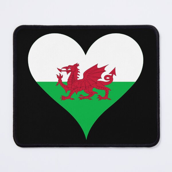 Item preview, Wales Flag Heart Red Dragon Heritage designed and sold by NTGUILTY.