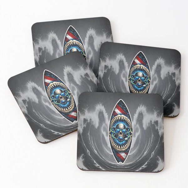 Item preview, Shark Jaw Skull Diver Surfboard – Scuba Ocean Predator Design designed and sold by artistwill.