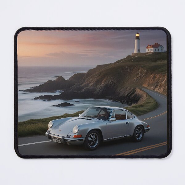 Item preview, Silver Porsche Sunset Coastal Drive designed and sold by rgagliardi2017.