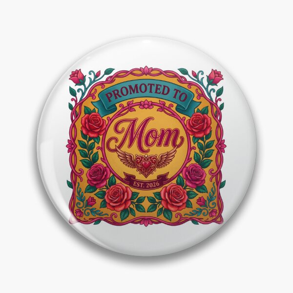 Item preview, Promoted To Mom Vintage Tee – Elegant Floral Mother’s Day Shirt designed and sold by relso.