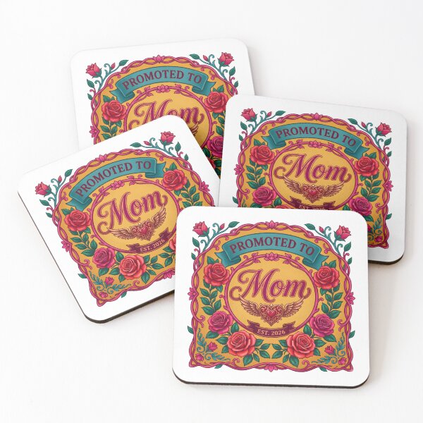 Item preview, Promoted To Mom Vintage Tee – Elegant Floral Mother’s Day Shirt designed and sold by relso.