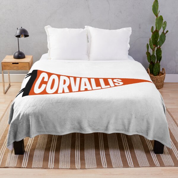 Item preview, Corvallis Oregon Vintage Retro Town Pennant designed and sold by Sparkledust Creations.