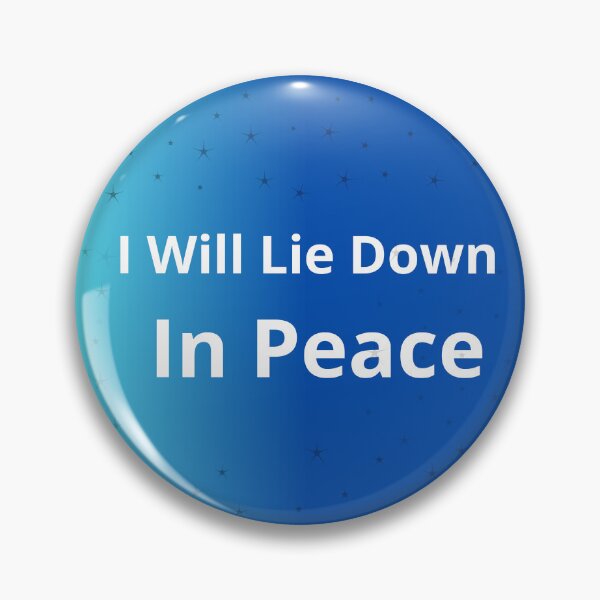 Item preview, I Will Lie Down in Peace Psalm 4:8 designed and sold by CeciReynaga.