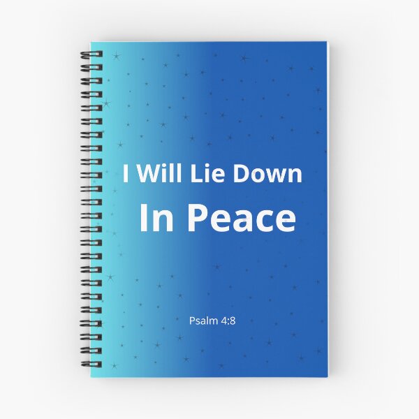 Item preview, I Will Lie Down in Peace Psalm 4:8 designed and sold by CeciReynaga.