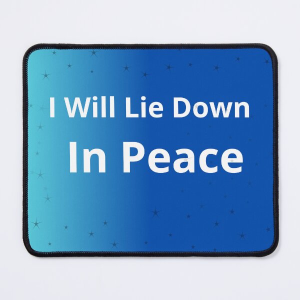 Item preview, I Will Lie Down in Peace Psalm 4:8 designed and sold by CeciReynaga.