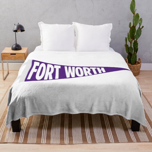 Item preview, Fort Worth Texas Retro Collegiate Town Pennant designed and sold by Sparkledust Creations.