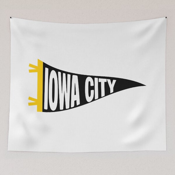 Item preview, Iowa City Vintage Collegiate Pennant designed and sold by Sparkledust Creations.