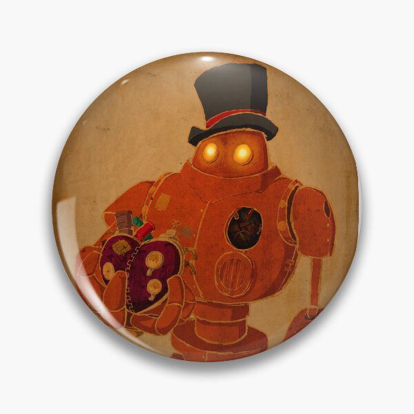 Artikelvorschau, Steampunk-Roboter hält mechanisches Herz entworfen und verkauft von CapnDred.