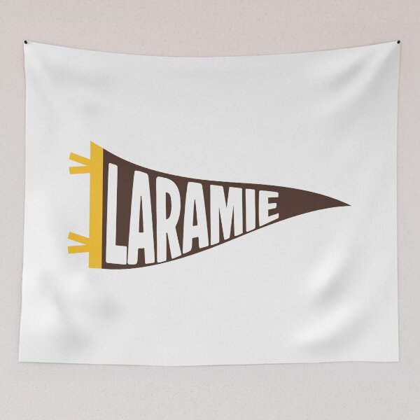 Item preview, Laramie Wyoming Retro Collegiate Pennant designed and sold by Sparkledust Creations.