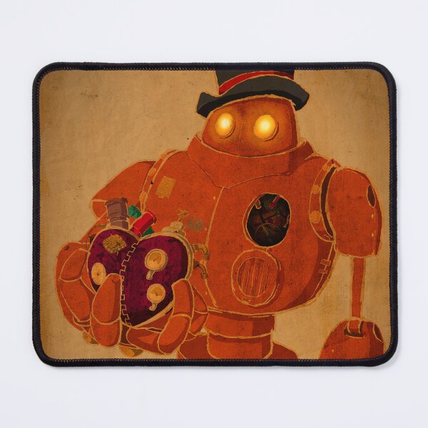 Item preview, Steampunk Robot Holding Mechanical Heart designed and sold by CapnDred.