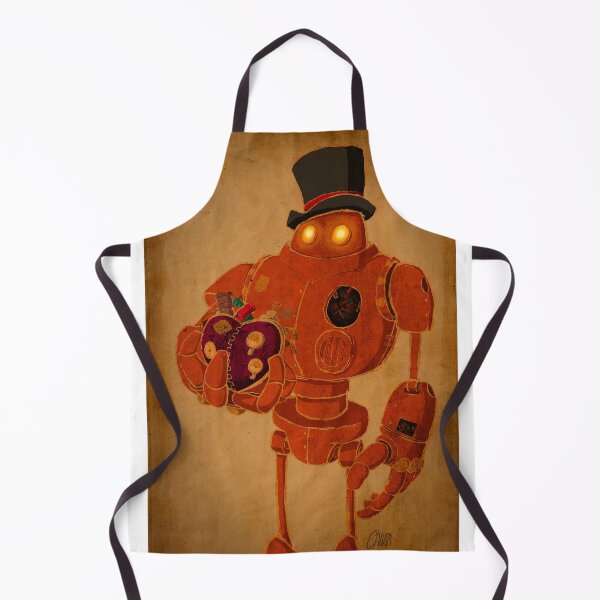 Item preview, Steampunk Robot Holding Mechanical Heart designed and sold by CapnDred.