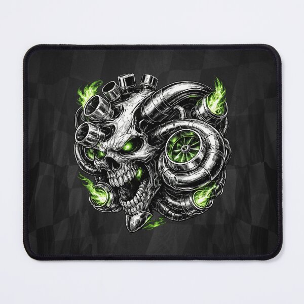 Item preview, Turbo Skull Engine – Boosted Racing Performance Design designed and sold by artistwill.