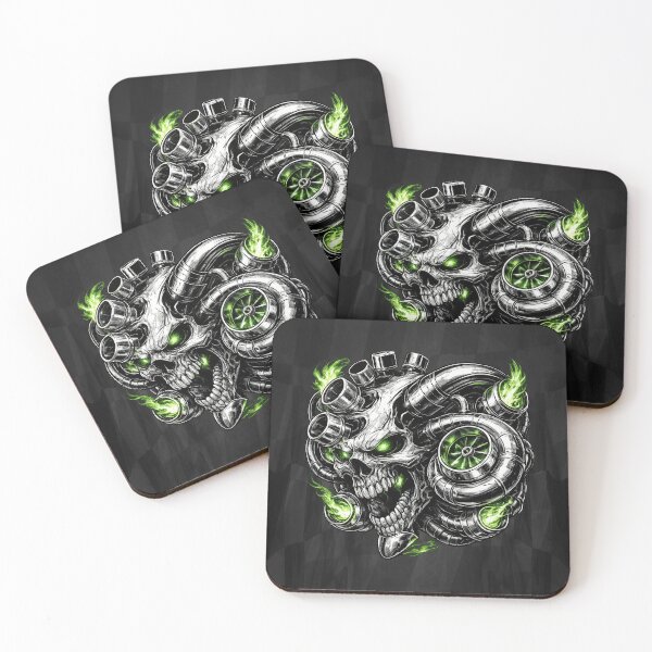 Item preview, Turbo Skull Engine – Boosted Racing Performance Design designed and sold by artistwill.
