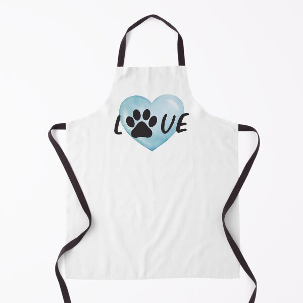 Item preview, Love my Dog Blue-gray Heart with Pawprint designed and sold by jeweleddesigns.