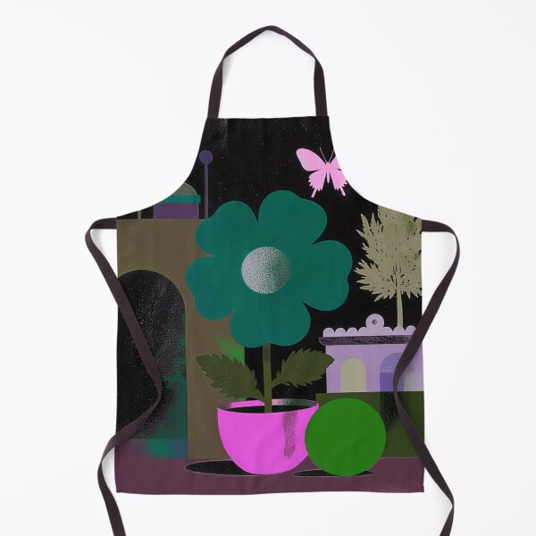 Item preview, Neon Emerald Night: The Green Flower and Pink Sanctuary designed and sold by joycrysstudio.