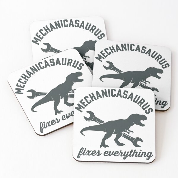 Item preview, Mechanicasaurus Fixes Everything - Funny Mechanic Dinosaur T-Rex designed and sold by CH-4TEE.