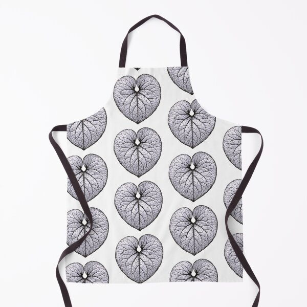 Item preview, Heart of Nature: Minimalist B&W Brunnera Leaf Art designed and sold by AR-Corner.
