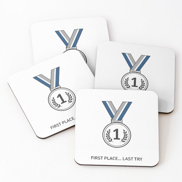 Item preview, First Place Medal Last Try Flat designed and sold by AbanoubStore.