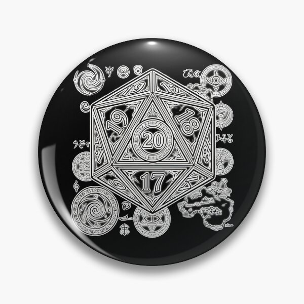 Item preview, Arcane D20 Dice – Mystic RPG Magic Symbol | Fantasy Tabletop Gamer  designed and sold by Soulprint Art.