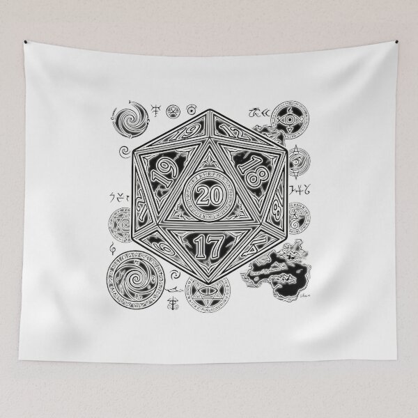 Item preview, Arcane D20 Dice – Mystic RPG Magic Symbol | Fantasy Tabletop Gamer  designed and sold by Soulprint Art.