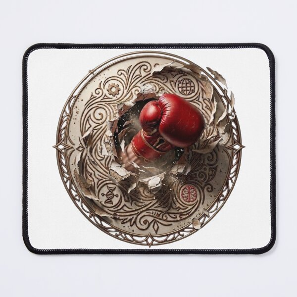 Item preview, Strong Boxer Punch Bursting Through Seal designed and sold by Digital Duniyah.