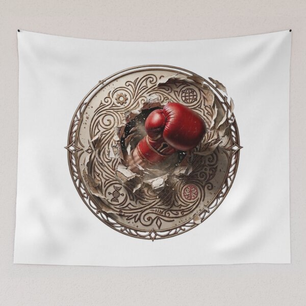 Item preview, Strong Boxer Punch Bursting Through Seal designed and sold by Digital Duniyah.