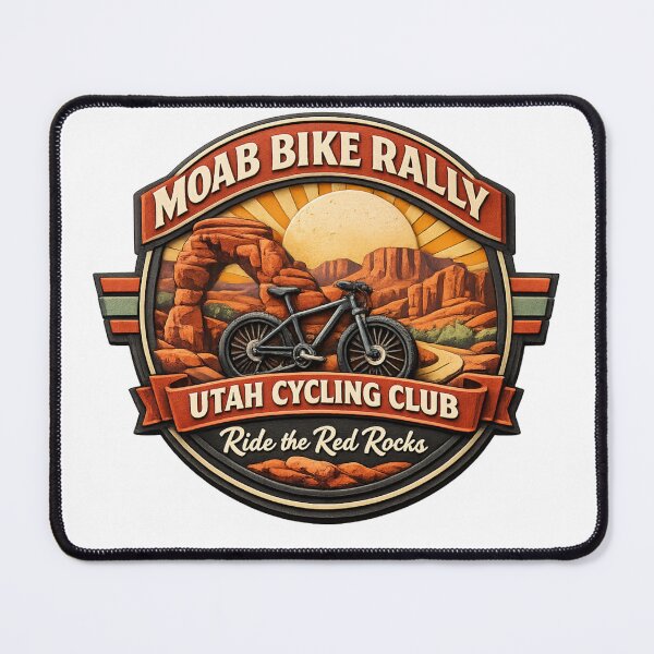Item preview, Moab Red Rocks Bike Rally Badge designed and sold by Dresut.
