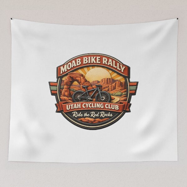 Item preview, Moab Red Rocks Bike Rally Badge designed and sold by Dresut.
