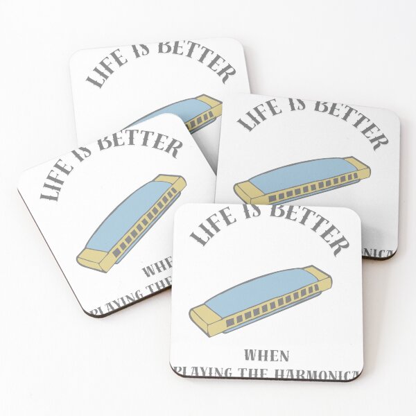 Item preview, Life is better when playing the harmonica  designed and sold by TaraPen.