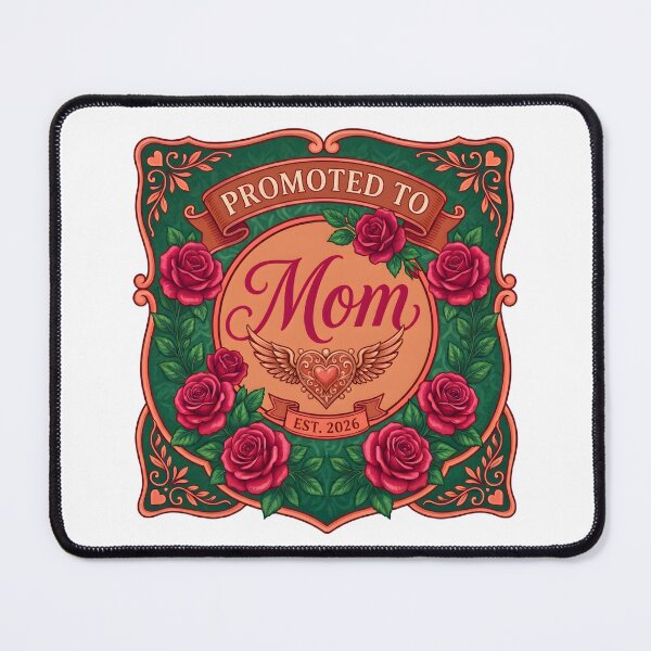Item preview, Vintage Floral Mom Tee – Promoted To Mom Est 2026 Shirt designed and sold by relso.