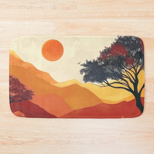 Item preview, Boho Landscape Zen-Inspired Tranquility Stylized Design Art designed and sold by DEC02.