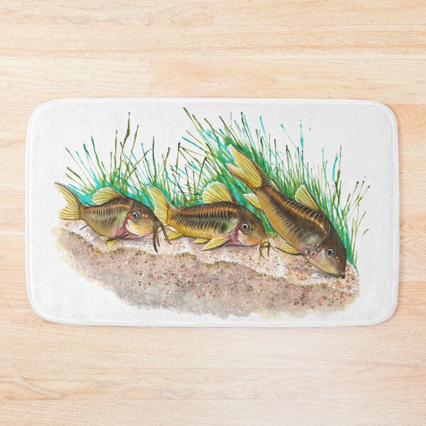 Item preview, Gold Laser Corydoras - Watercolor Painting designed and sold by The Art of Victoria Pfeiffer.