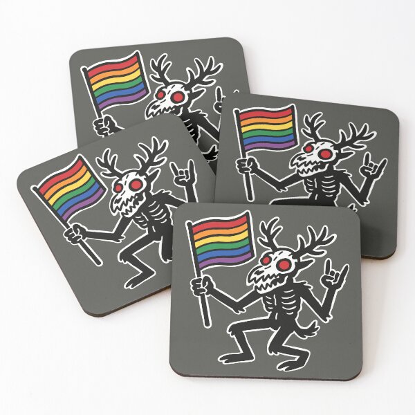 Item preview, Gay Pride Wendigo designed and sold by Ghost on Toast.
