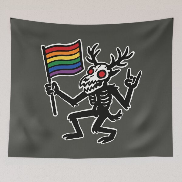 Item preview, Gay Pride Wendigo designed and sold by Ghost on Toast.
