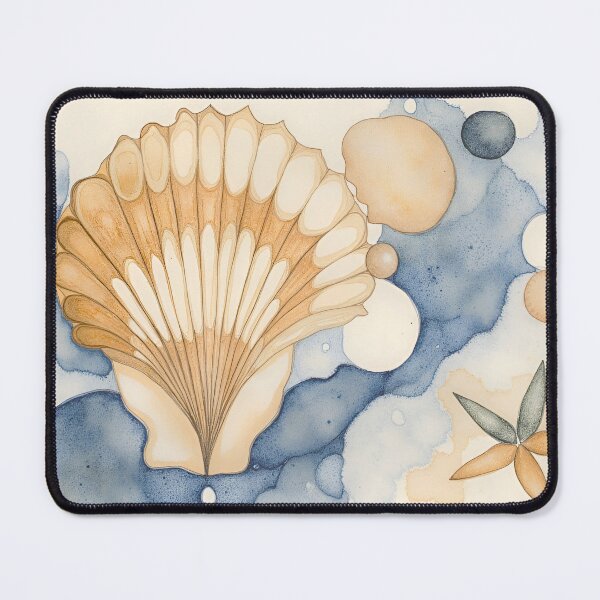 Item preview, Serene Geometric Coastal Scallop designed and sold by CAutumnTrapp.