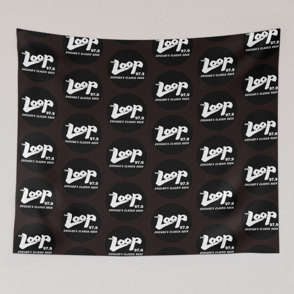 Item preview, Black Vintage-inspired tribute to “The Loop” (97.9 WLUP), the legendary Chicago rock radio station that defined an era of classic rock and rebellious broadcast culture designed and sold by PIXEL POP DESIGNS - Beyond the Norm!.