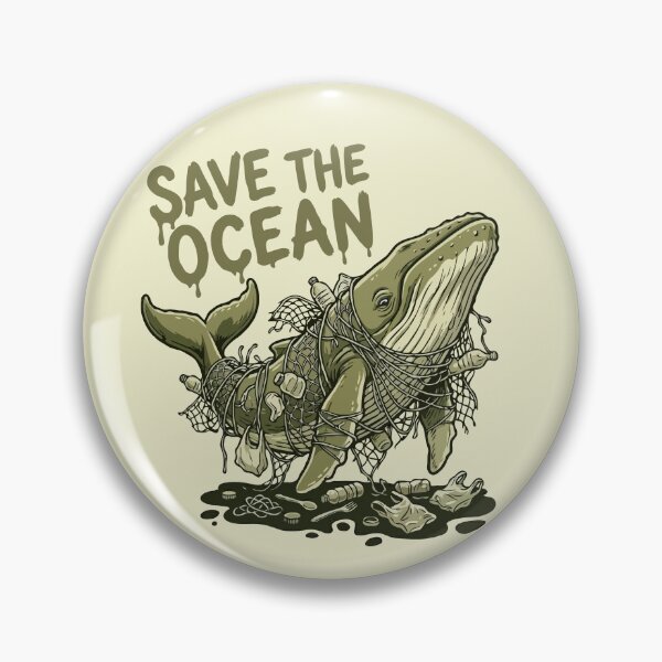 Item preview, Whale in Plastic Save The Ocean designed and sold by Gkinoki.