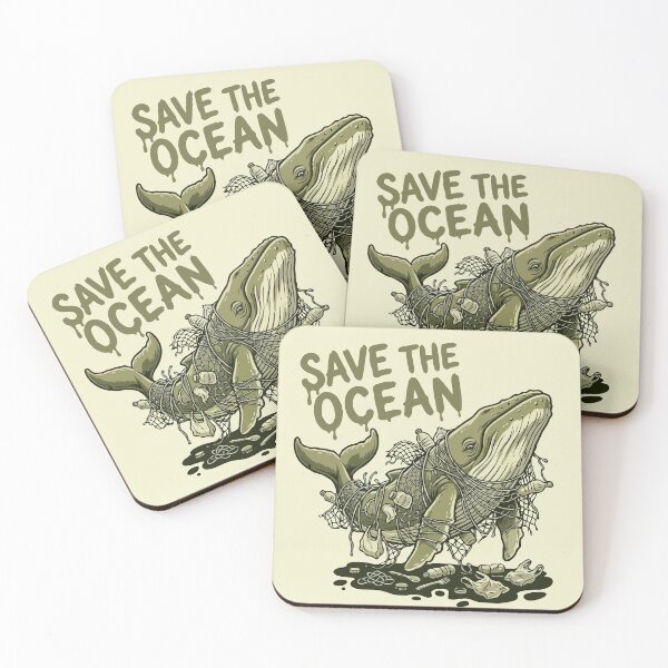 Item preview, Whale in Plastic Save The Ocean designed and sold by Gkinoki.