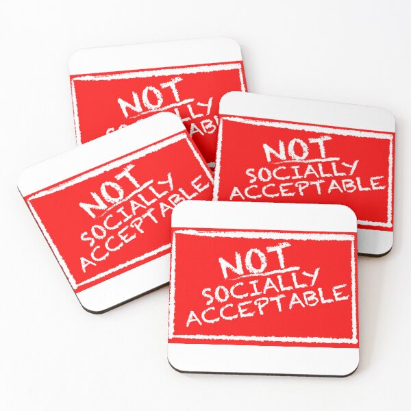 Item preview, Not Socially Acceptable  designed and sold by LizHumorComics.