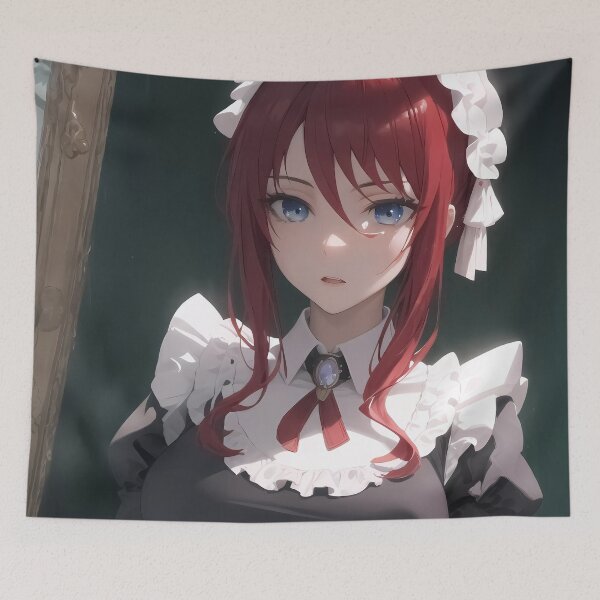 Item preview, Tilty Claret Portrait Maid Tenten Kakumei Anime Girl designed and sold by TanglenRabbit.